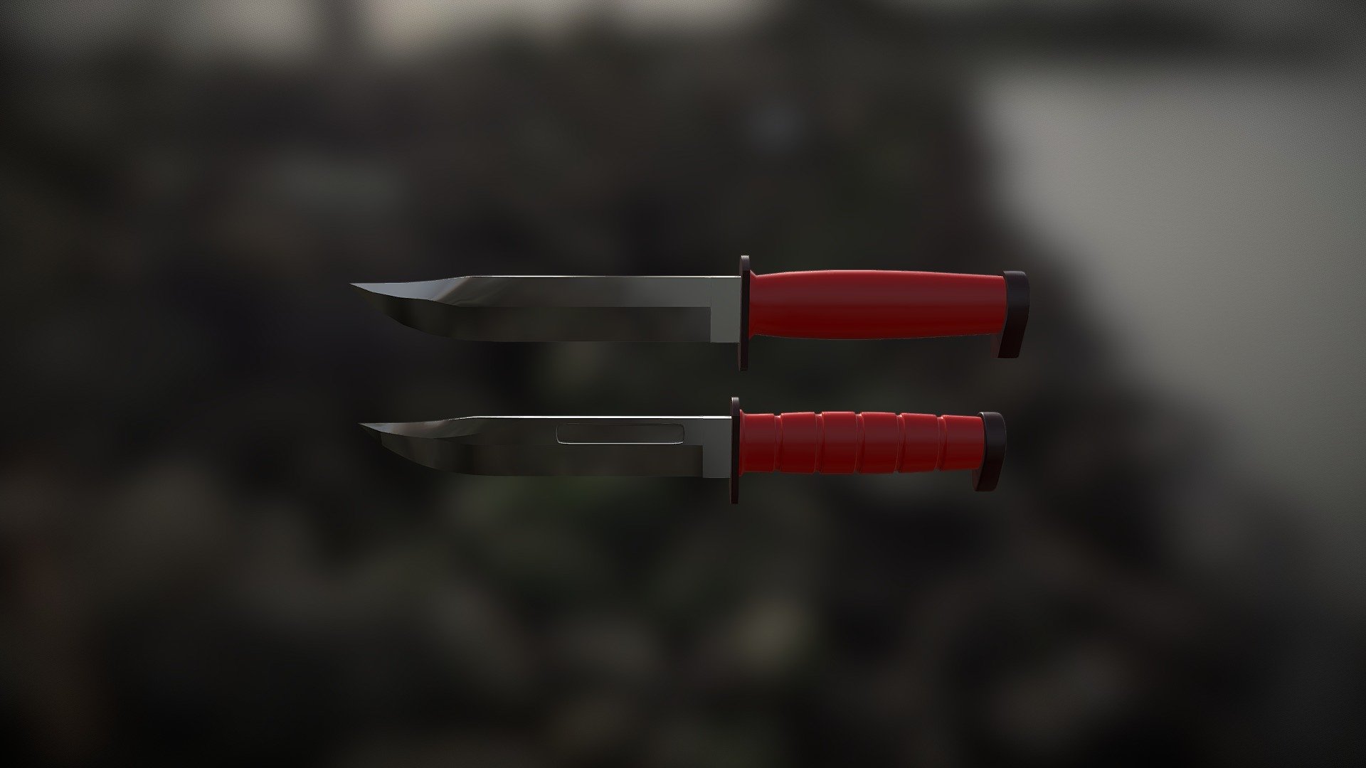 knife low poly vs high poly - 3D model by oliwiaoliwia [c068d59 ...