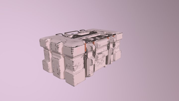 Box white 3D Model