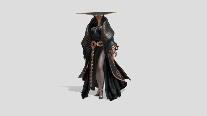 Dark Witch 3D Model