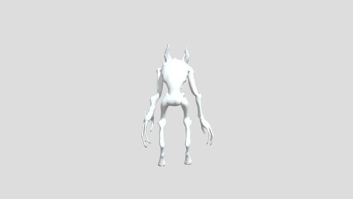 Batdr Ink demon Mouth Rig 3D Model