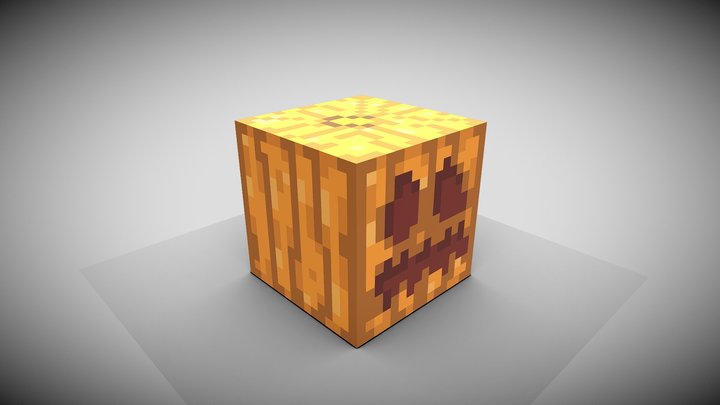 Minecraft Pumpkin 3D Model