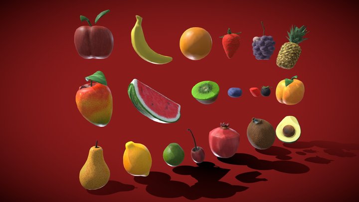 Fruits HiGen3D By Wornox 3D Model