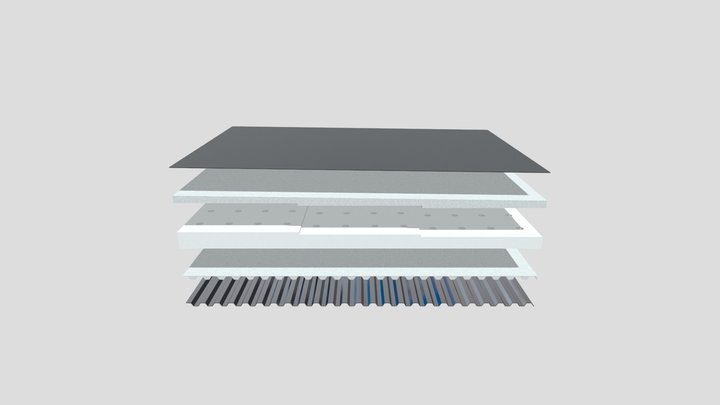 Tapered LWIC over Metal Deck 3D Model