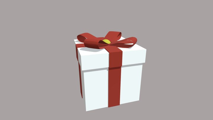 Simple Box for a Gift (Game asset)