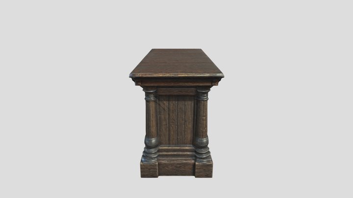 Old Bar Table 3D Model