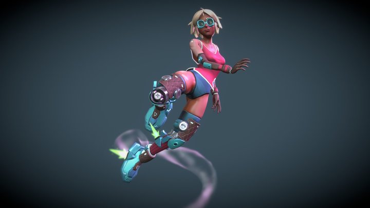 Robo Girl 3D Model