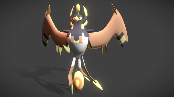 Solar bird model 3D Model