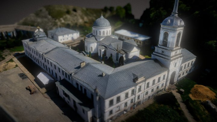 Дивногорский Свято-Успенский монастырь 3D Model