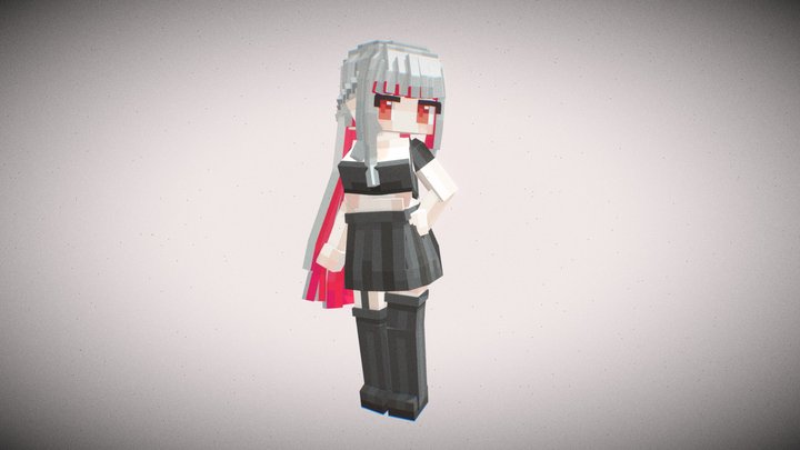 a cute girl 3D Model