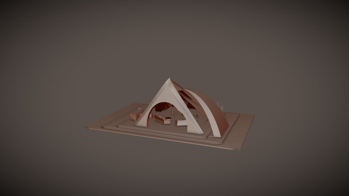 Sails Booth 3D Model