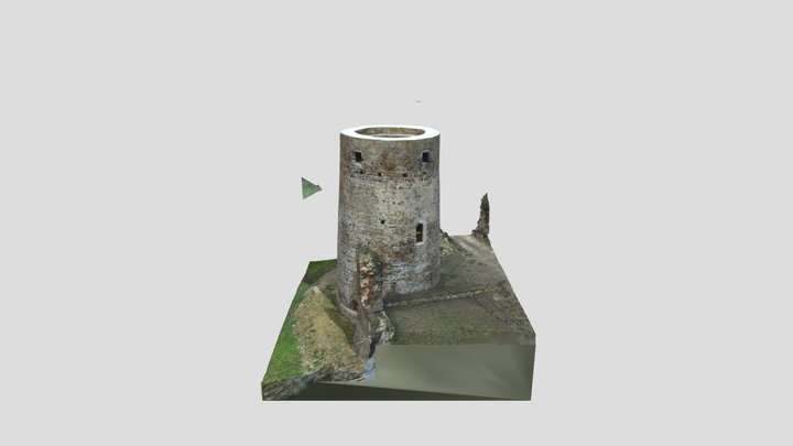 La tour du Château de Walhain 3D Model