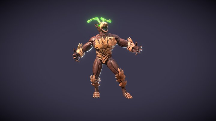 Creature Racker Styled Pose 3D Model