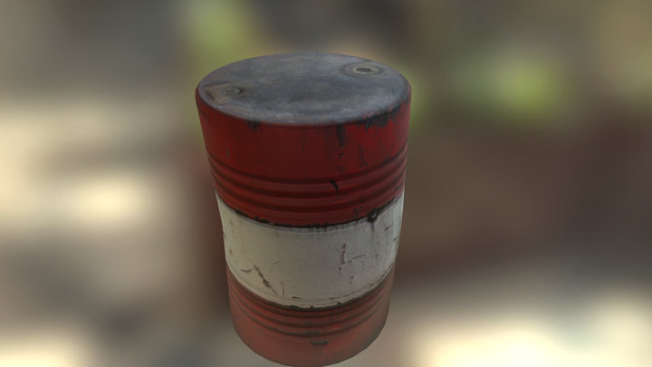 Haz Mat Barrel 3D Model
