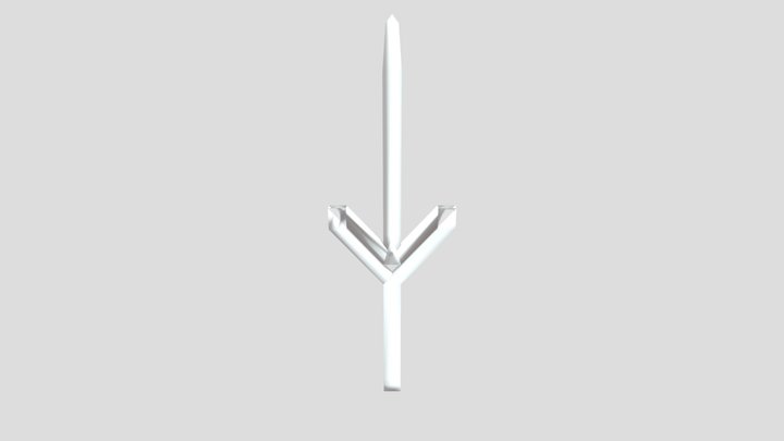 Low Poly Sword 3D Model
