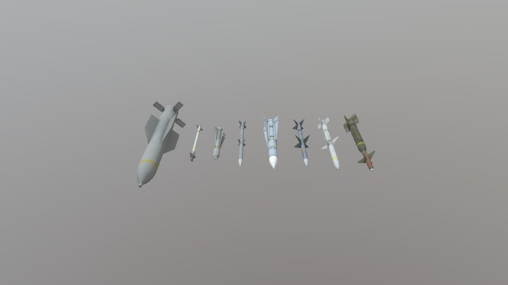 US Weapon Pack 3D Model