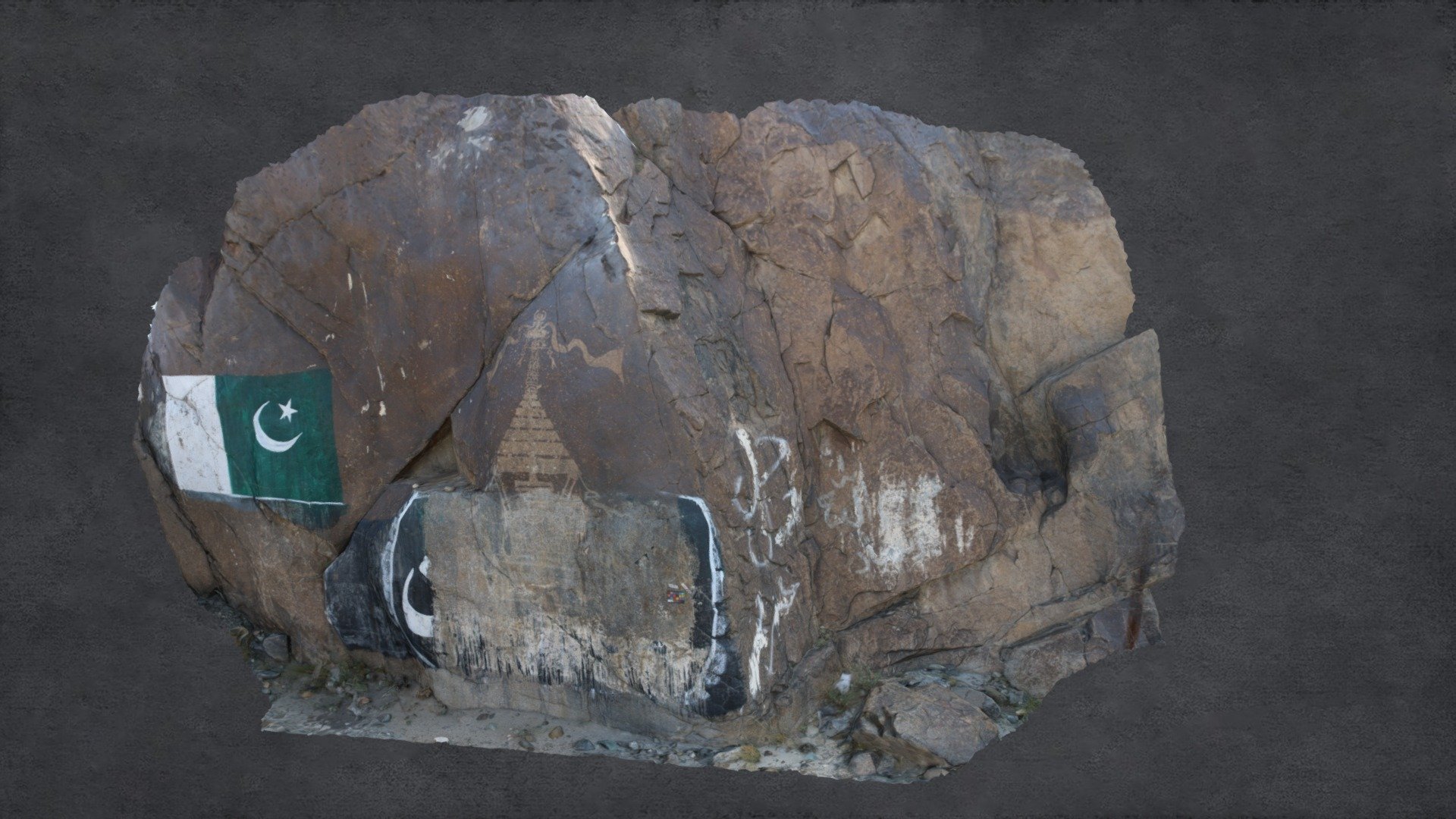 Rock Carving at Chilas 1 (Rock 39-2) - 3D model by cvlablums [c079e47 ...