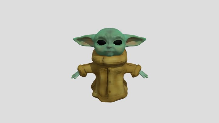 Baby Yoda 2 3D Model