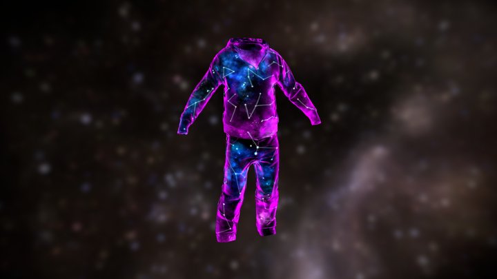 Astral Hoodie and Pants 3D Model