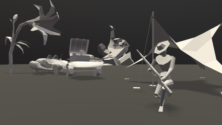 [XYZ Draft Punk] Blocking Homework 1 3D Model