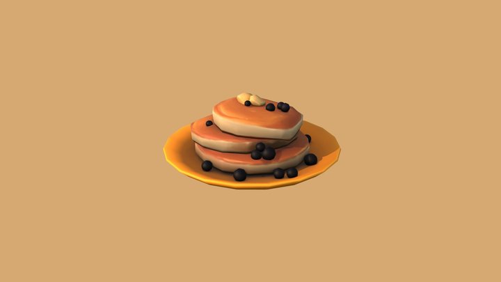 Fluffy Pancake 3D Model