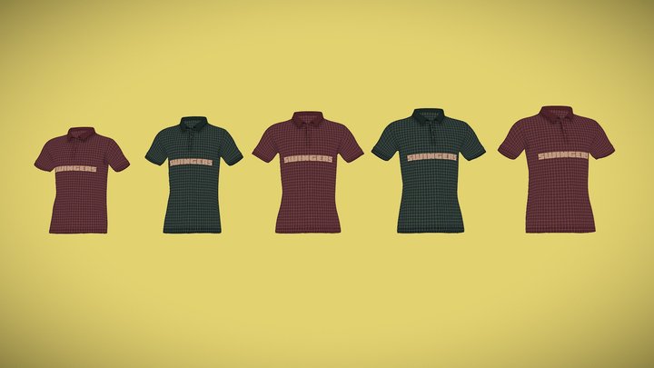 Skema Polo Shirt 3D Model