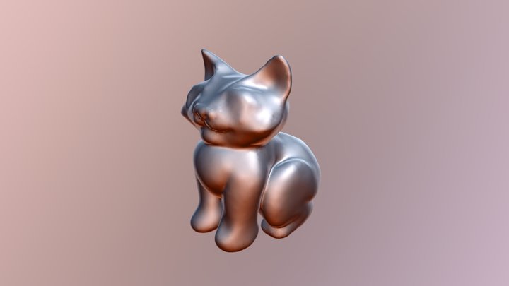 Cross-Eyes Cat (Work In Progress) 3D Model