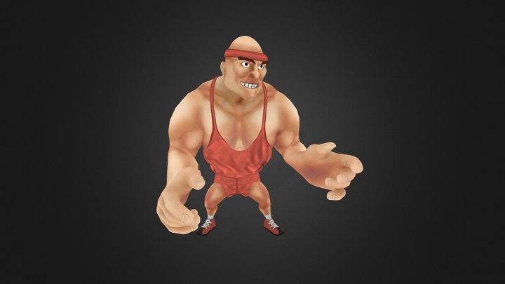 Dodgeball Player 3D Model