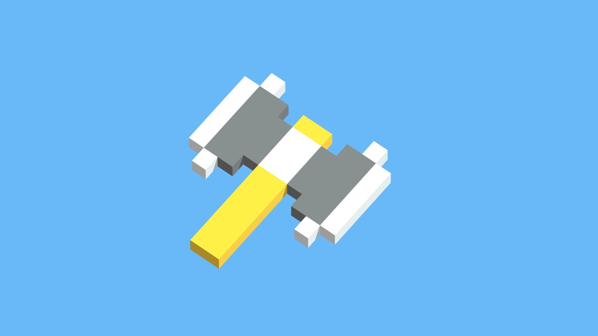 Axe 3D pixel art