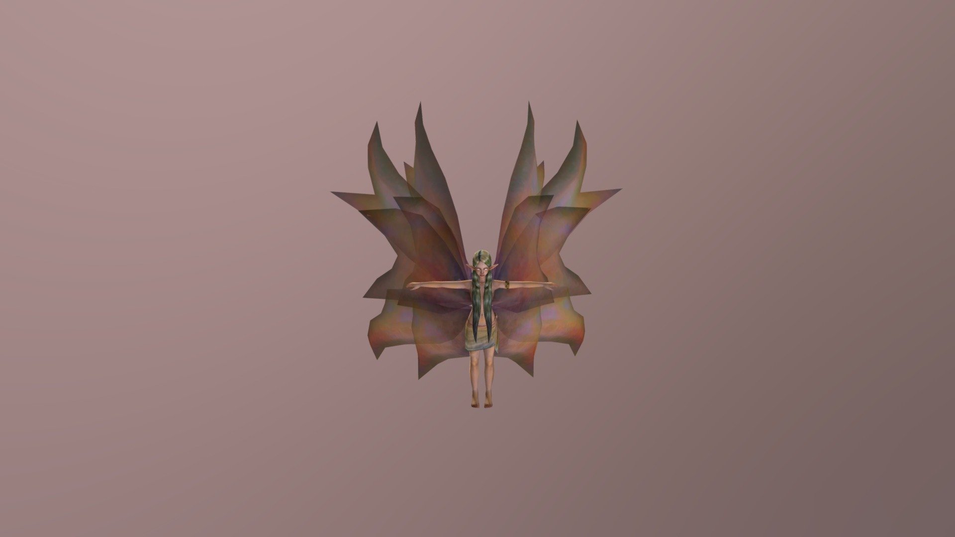 rat with wings 3d model
