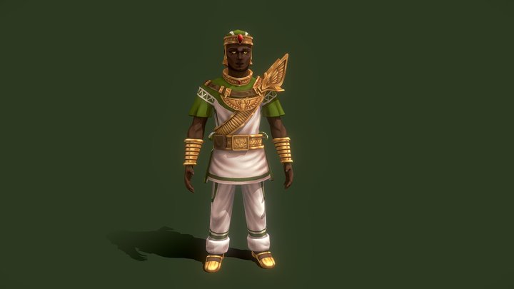 [STUDENT WORK] Pharaoh 3D Model