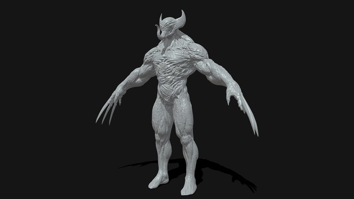Wolverine Venom HighPoly Model Preview 3D Model