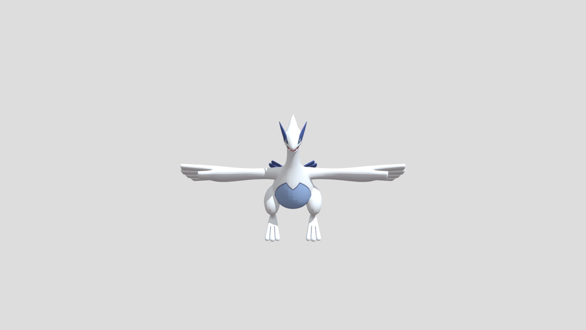 3DS - Pokédex 3D Pro - #249 Lugia - The Models Resource