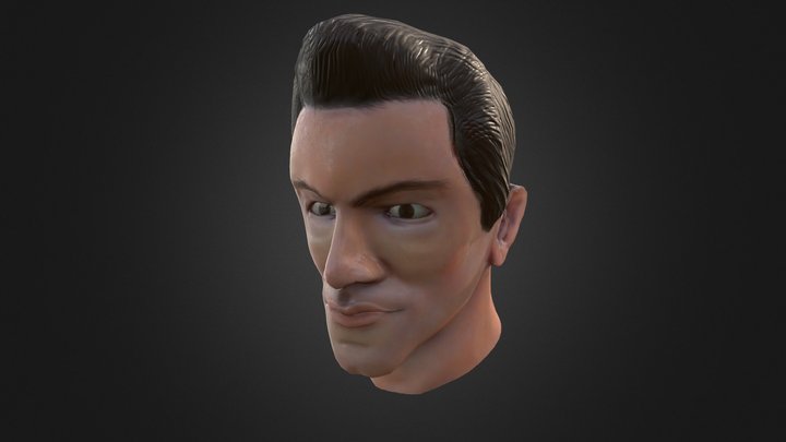 Male Bust Model 3D Model