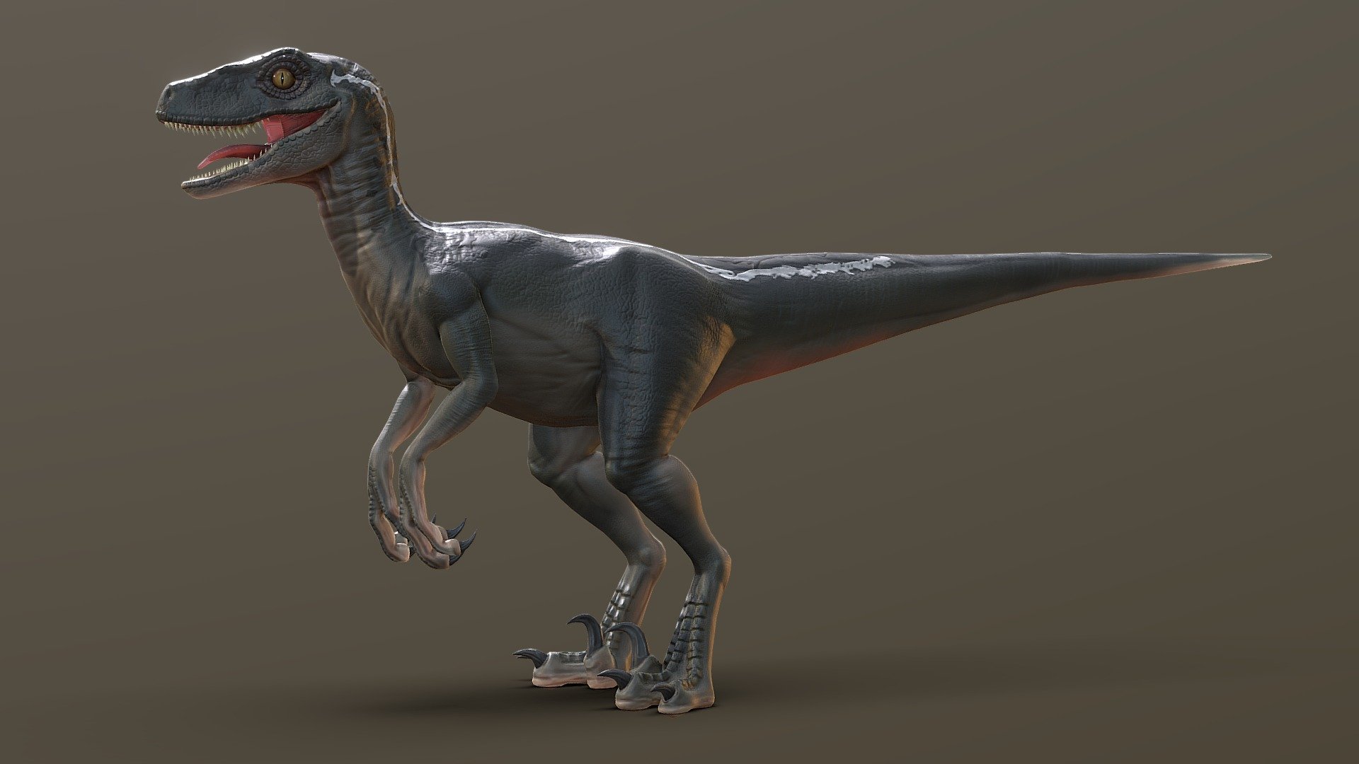 Ukázat Vyjet Slot Jurassic Park Velociraptor 3d Model Preambule úleva Oslnivý 