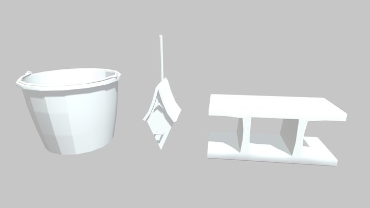 1GD16 Arthur 3SimpleProps 3D Model