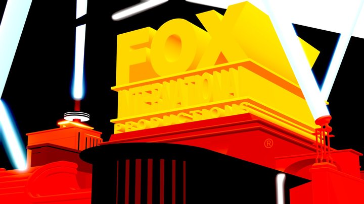 Fox International Productions logo (2008-2010) r 3D Model