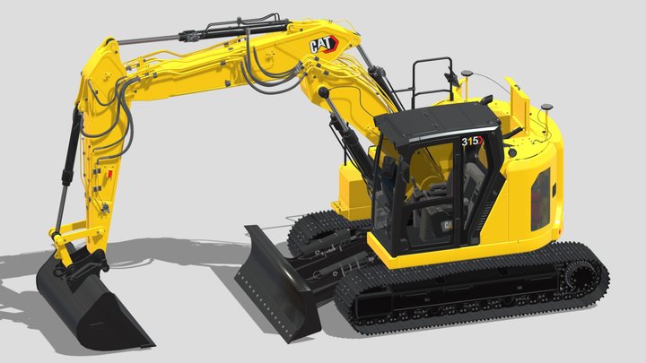 Excavator 3D models - Sketchfab