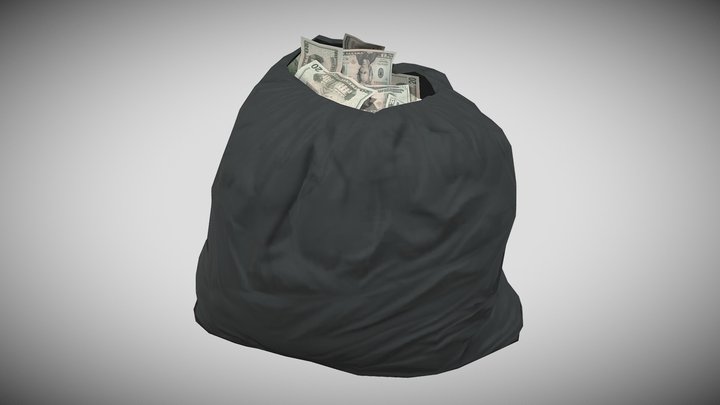 Cash Sack 3D Model