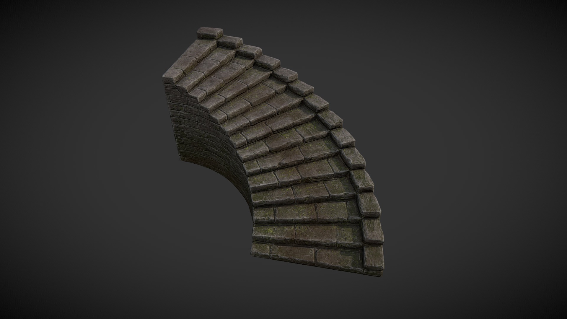 3D model Spiral Stairs - This is a 3D model of the Spiral Stairs. The 3D model is about a tall tower with a circular top.