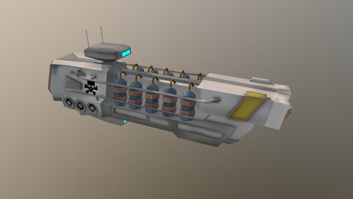 FuelSpaceShip 3D Model