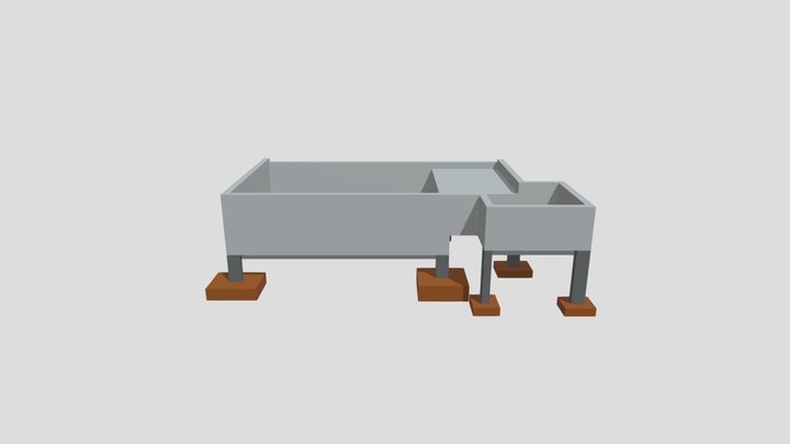 ESTRUTURAL PISCINA DB (ENSEADA) 3D Model