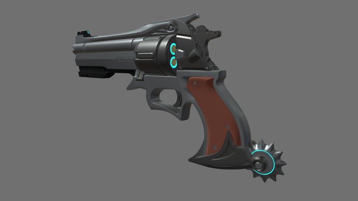 [HW XYZ School]Detailing - Revolver 3D Model