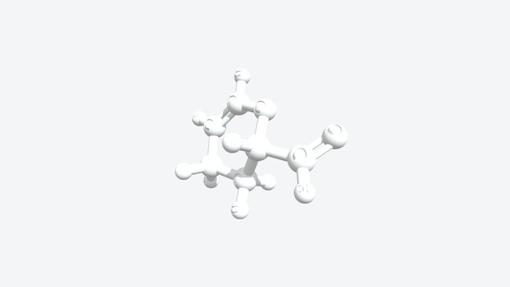 Acrolein dimer 3D Molecular Model — CAS 100-73-2