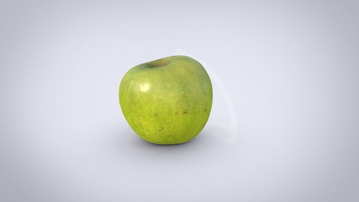 Granny Smith apple 3D Model