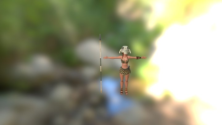 Tribal Girl 3D Model
