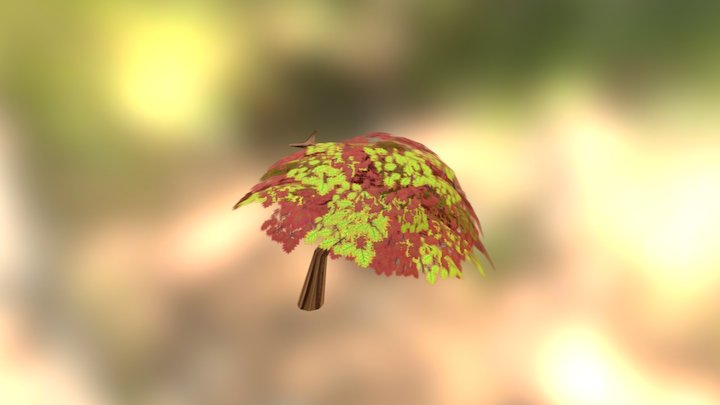 Slanted Tree 3D Model