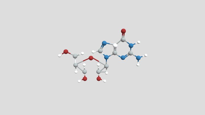 Guanosina 3D Model