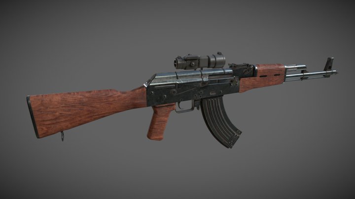 AKM PBR 3D Model 3D Model