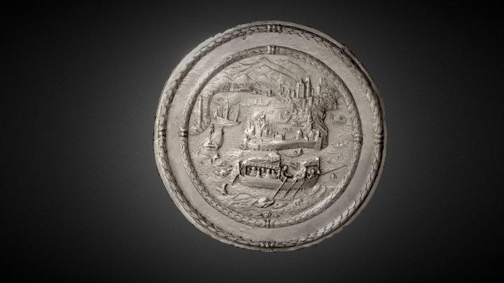 Placchetta in argento. 3D Model