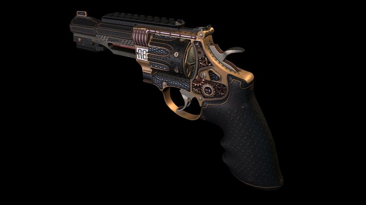 R8 Revolver | Cogworks 3D Model
